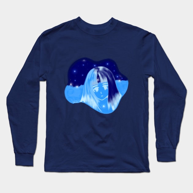 Mystery Girl Long Sleeve T-Shirt by aquaticrain